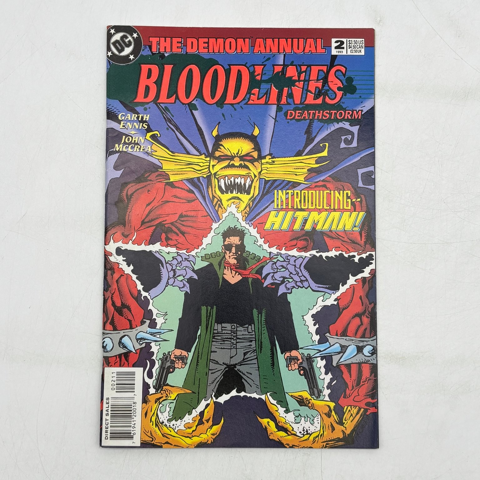 Demon Annual #2 DC Comics 1993 Bloodlines 1st Hitman Garth Ennis