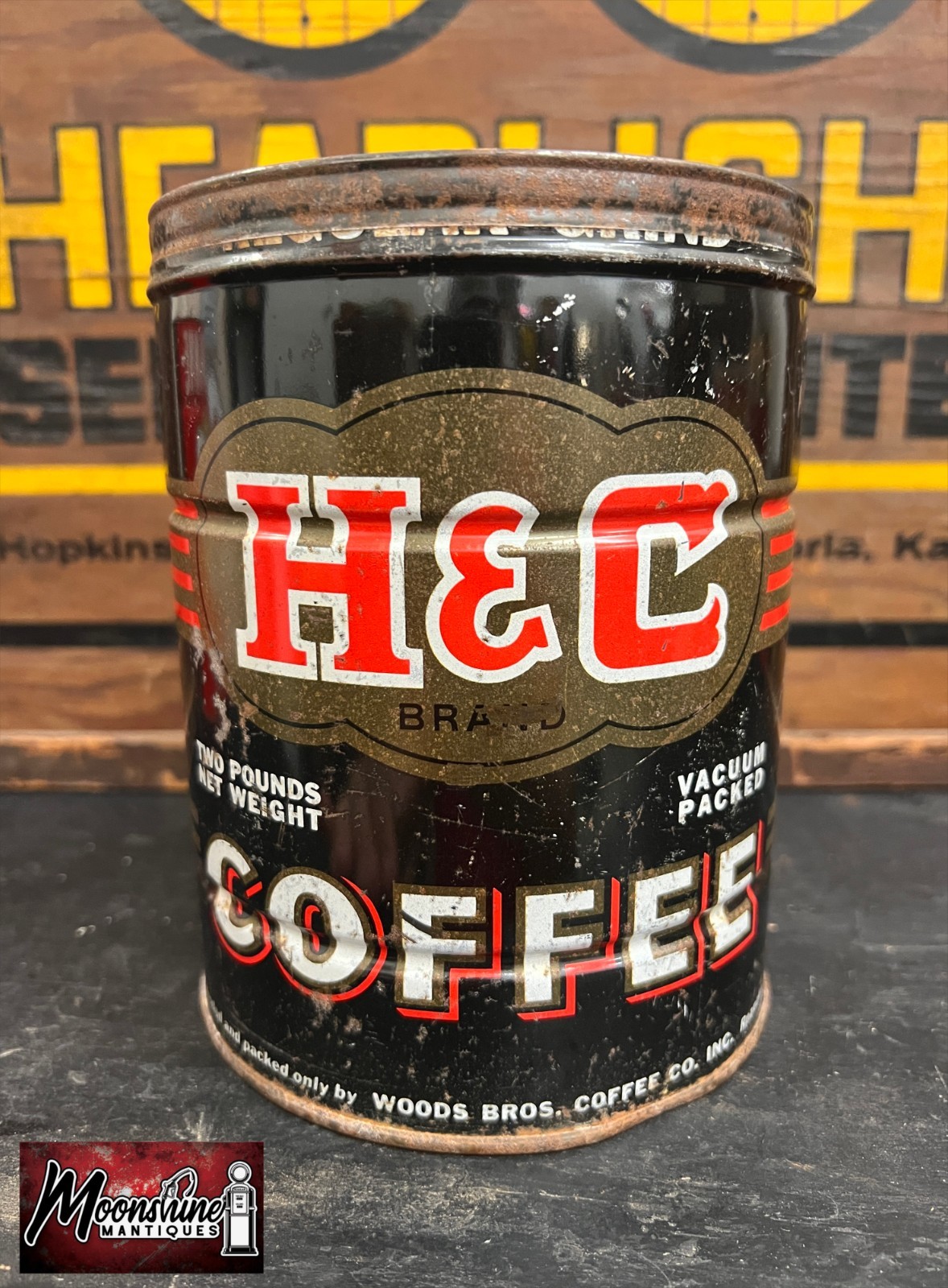 Vtg. H & C Coffee Tin Can Vtg. H & C Coffee Tin Can