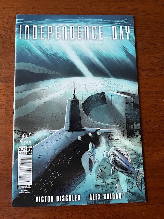 INDEPENDENCE DAY # 3 COVER A NM TITAN COMICS 2016 ID4