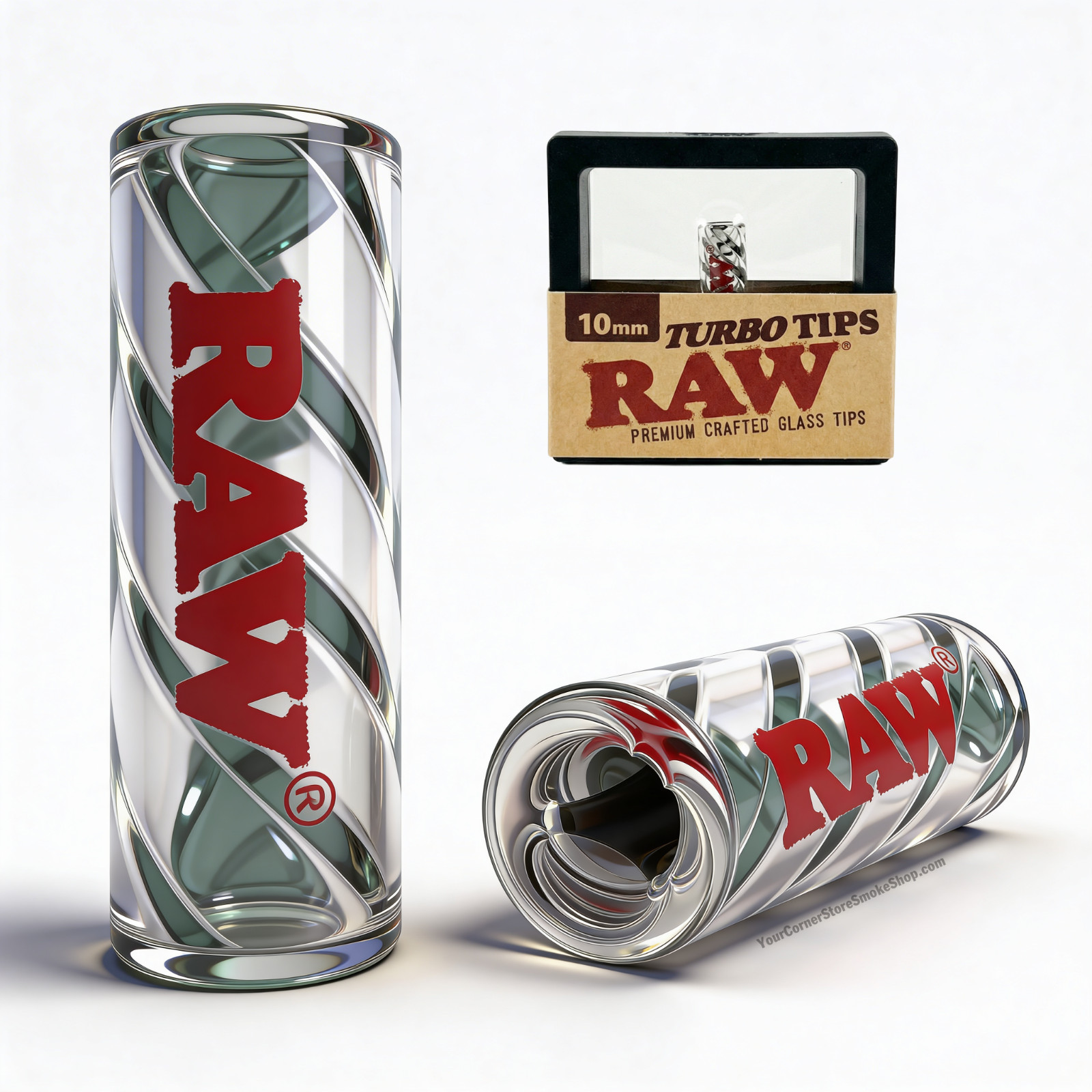 RAW Turbo Tips – 10mm Glass Tip | Genuine RAW Rolling Accessory