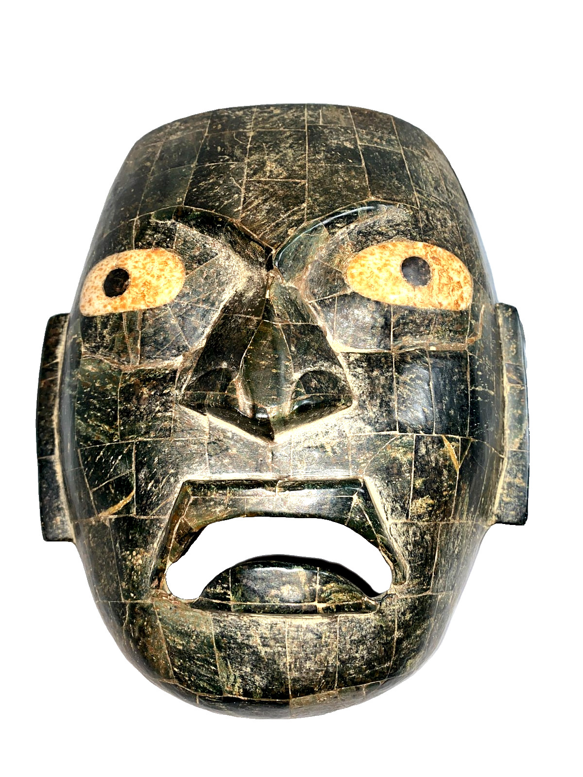 Mayan Burial Mask Found near Teotihuacan Mexico on Private Rancho Early 1900s