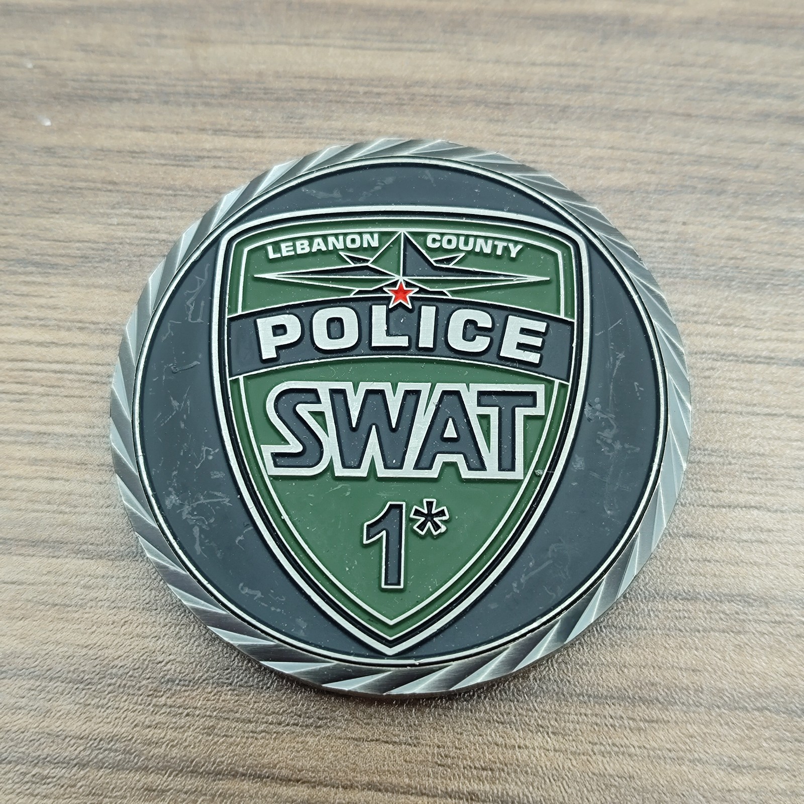 Lebanon County PA Police SWAT Challenge Coin