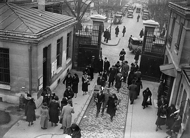 Entrance to Montmartre cemetery where a crowd comes to pay the- 1931 Old Photo