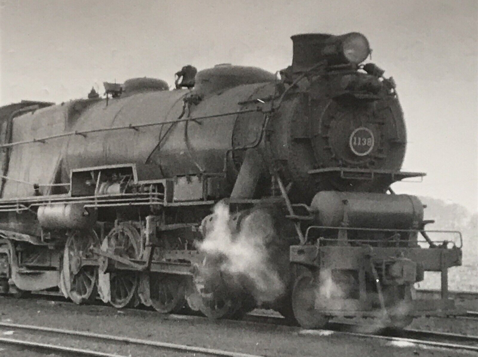 Pennsylvania Railroad PRR #1138 2-8-2 Baldwin Locomotive Train Photo Hagerstown
