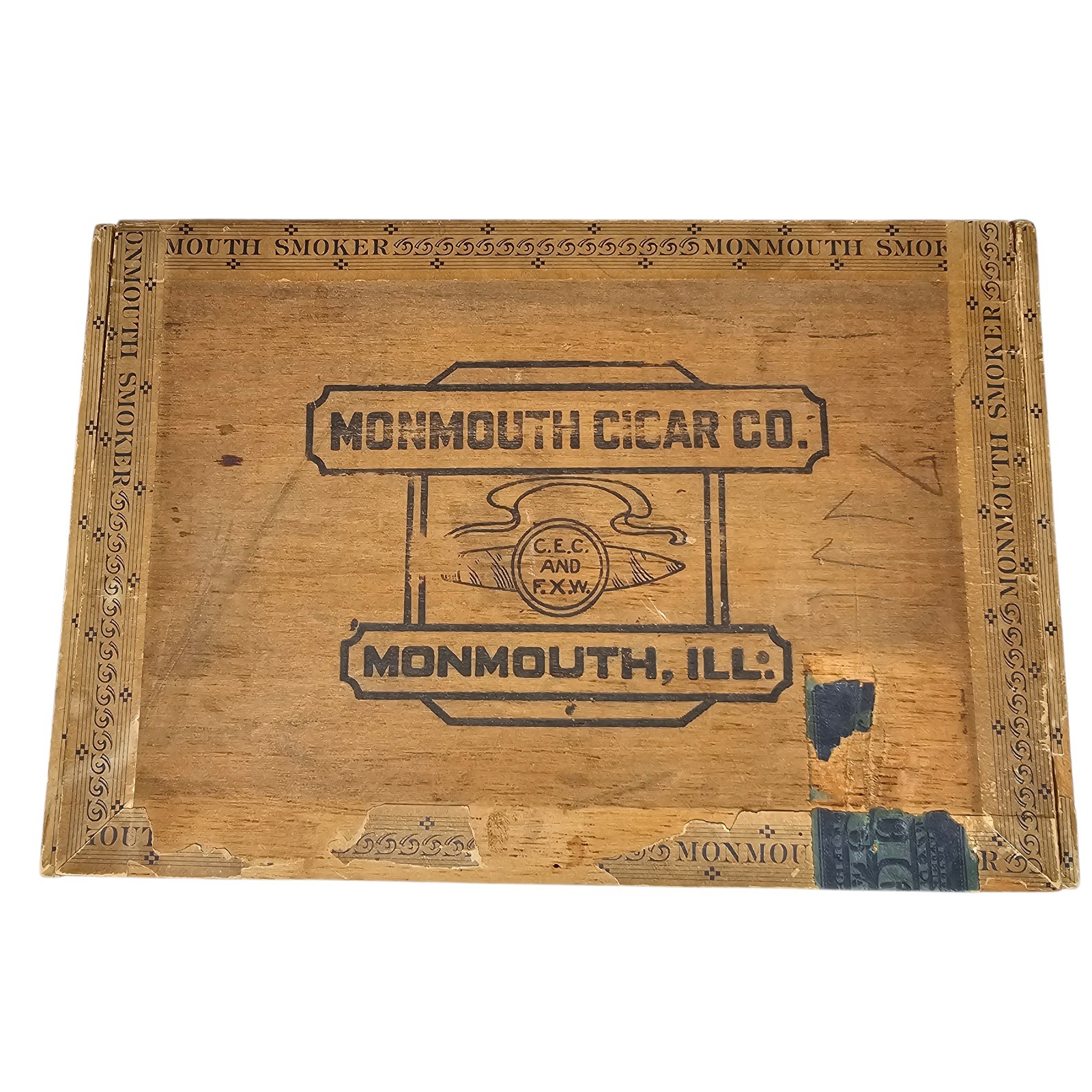 VTG Cigar Co Box Monmouth Illinois 1940s History Of Monmouth Vintage Maple City