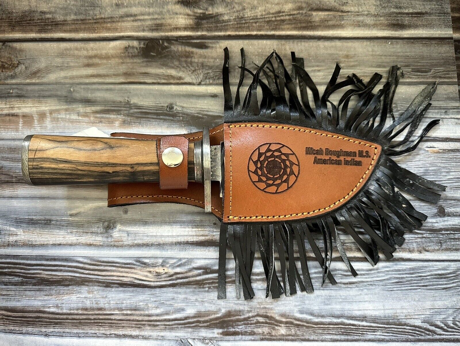 Authentic Handmade (Ebony) Lumbee Tribe Knife