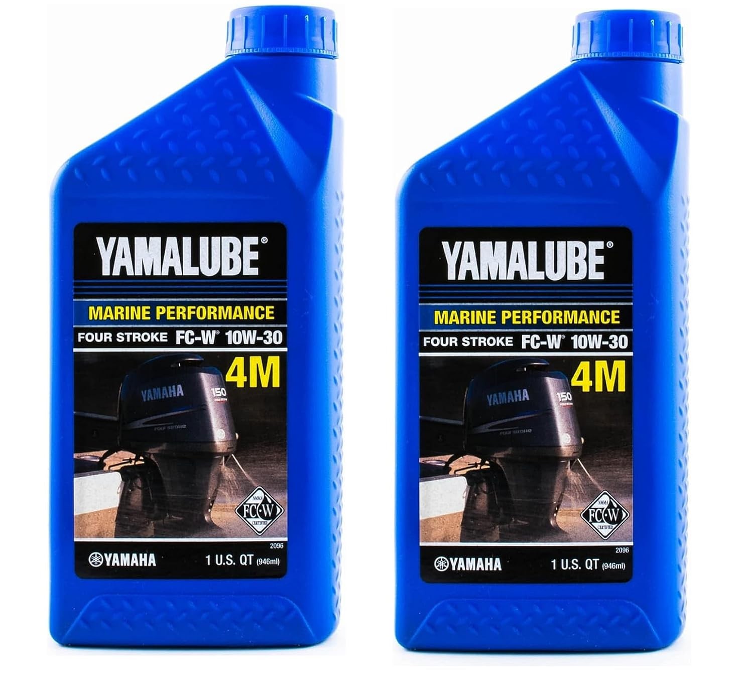 Yamaha Yamalube 4M Mineral Based Marine 4 Stroke Engine Oil 2 Quarts