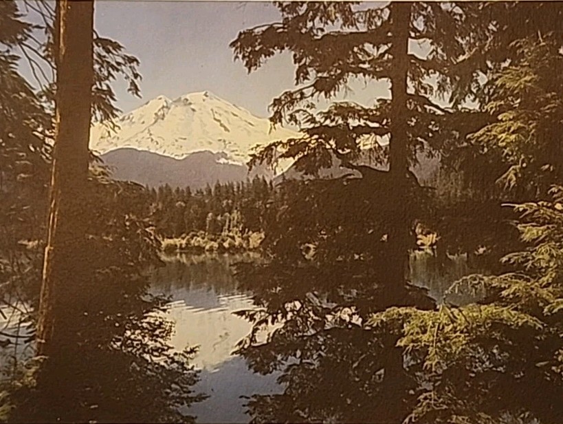 Vtg Promotional Print Mt Baker Washington Standard Oil Co Ephemera