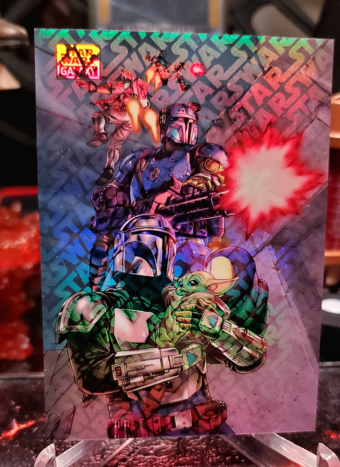 2026 Topps Chrome Star Wars Galaxy The Mandalorian LogoFractor Numbered /77 🔥 2026 Topps Chrome Star Wars Galaxy The Mandalorian LogoFractor Numbered /77 🔥