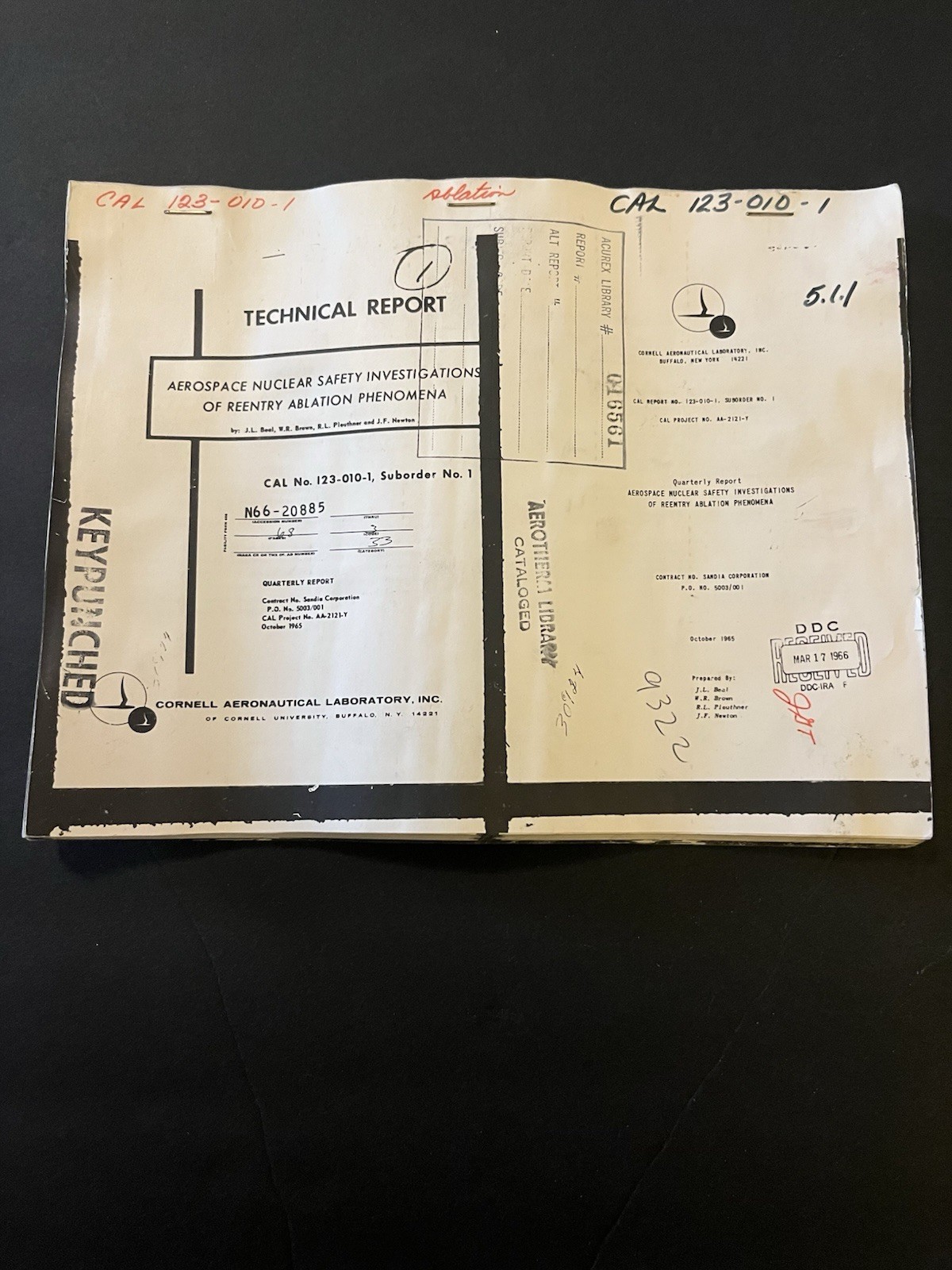 1965 NASA Apollo SNAP Nuclear Safety Reentry Report Sandia Cornell Aero Lab 1965 NASA Apollo SNAP Nuclear Safety Reentry Report Sandia Cornell Aero Lab
