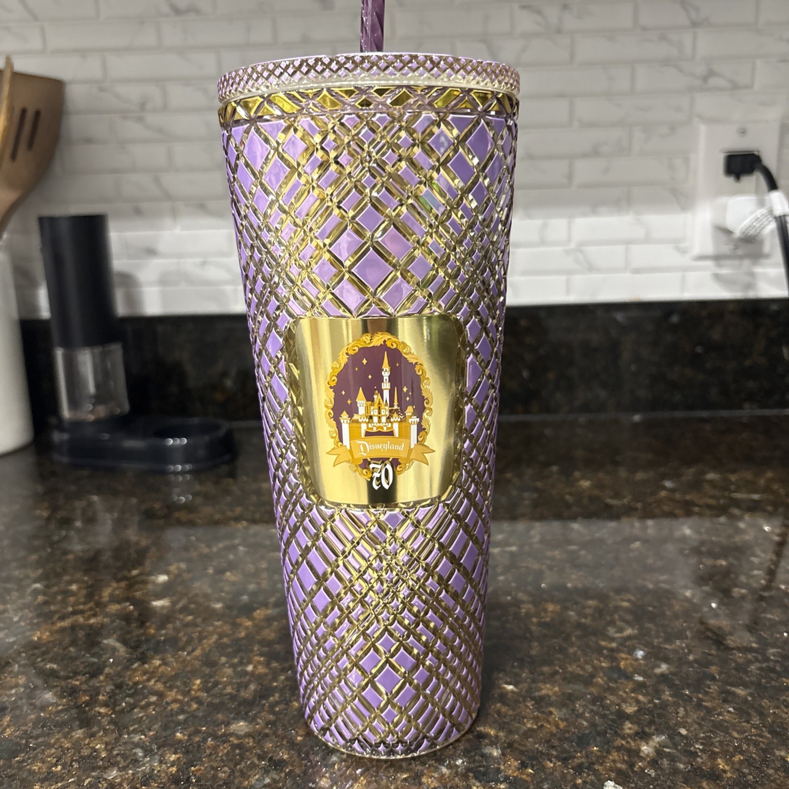 [NEW] California Disney Tumbler Starbucks 70th Anniversary Purple 