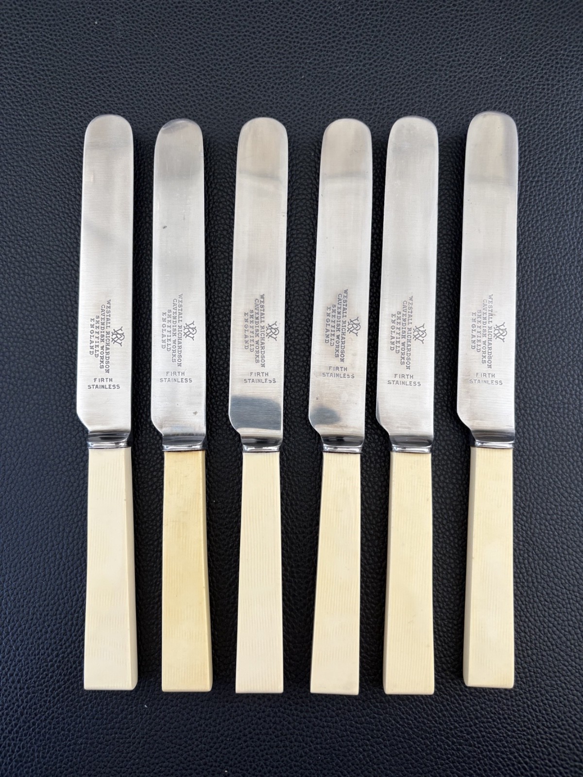 Vintage Westall Richardson Cavendish Sheffield Knives, Set Of 6