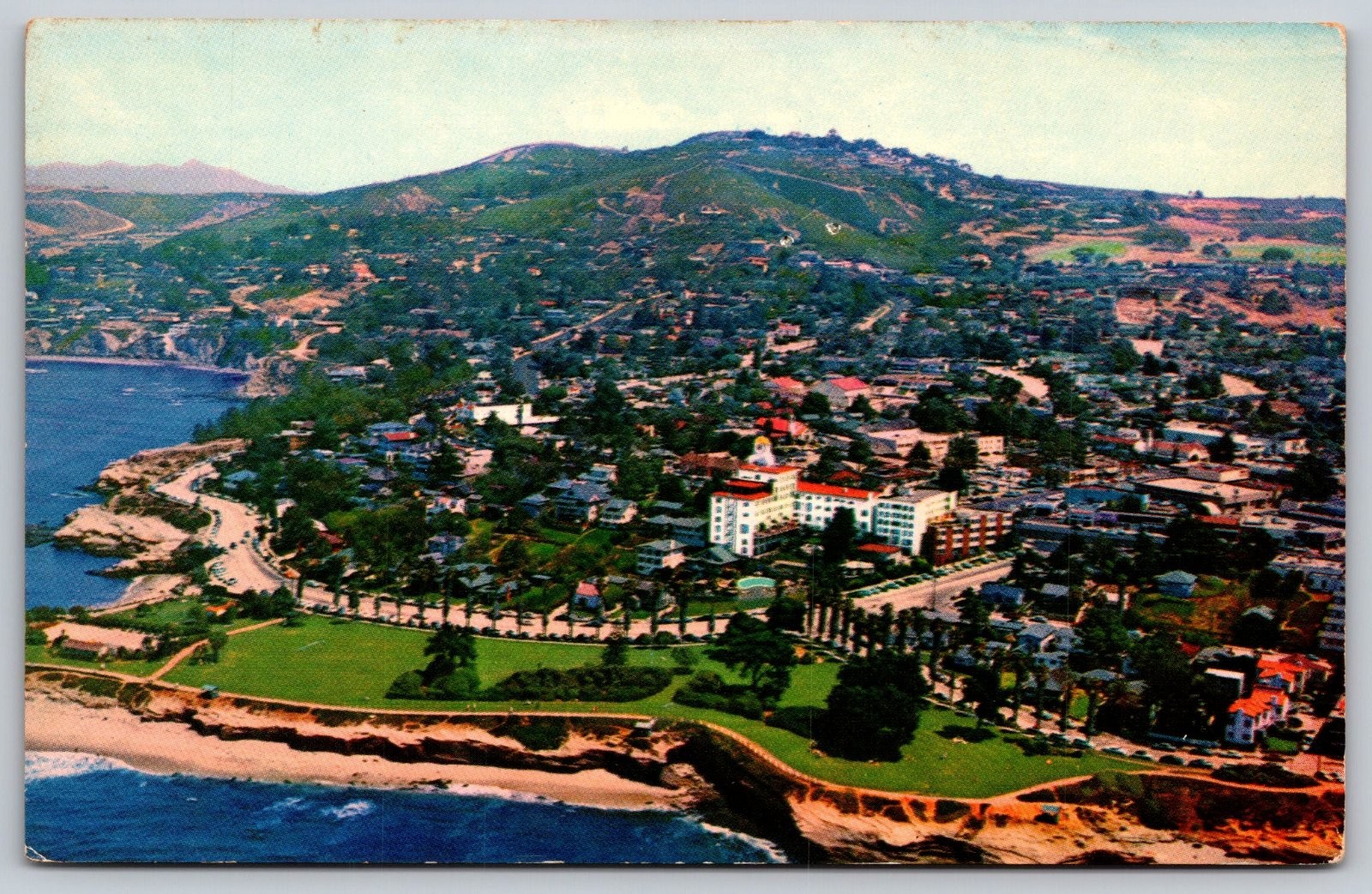 La Jolla California Aerial View Coastal Town H.S. Crocker Postcard PC268 La Jolla California Aerial View Coastal Town H.S. Crocker Postcard PC268