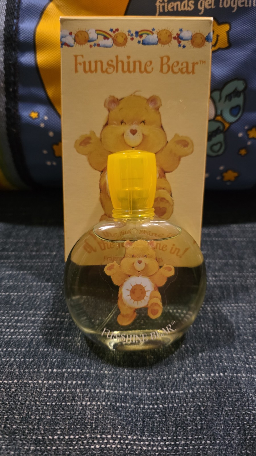 Vintage 2002 Care Bears Funshine Bear Fragrance Feelings Cologne 1.7oz Y2K