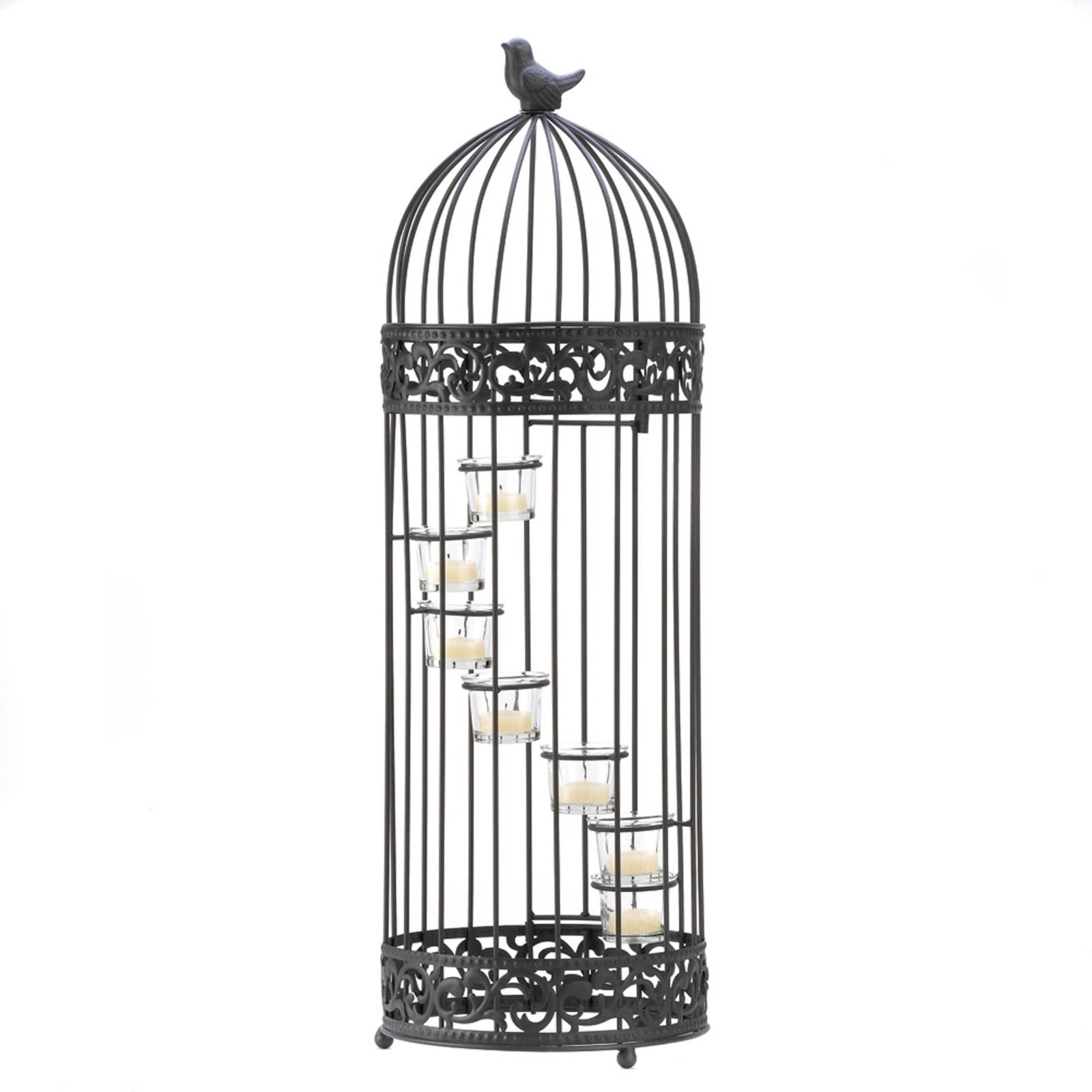Zingz & Thingz French Country Collection Metal Tealight Candle Holder Stand Zingz & Thingz French Country Collection Metal Tealight Candle Holder Stand