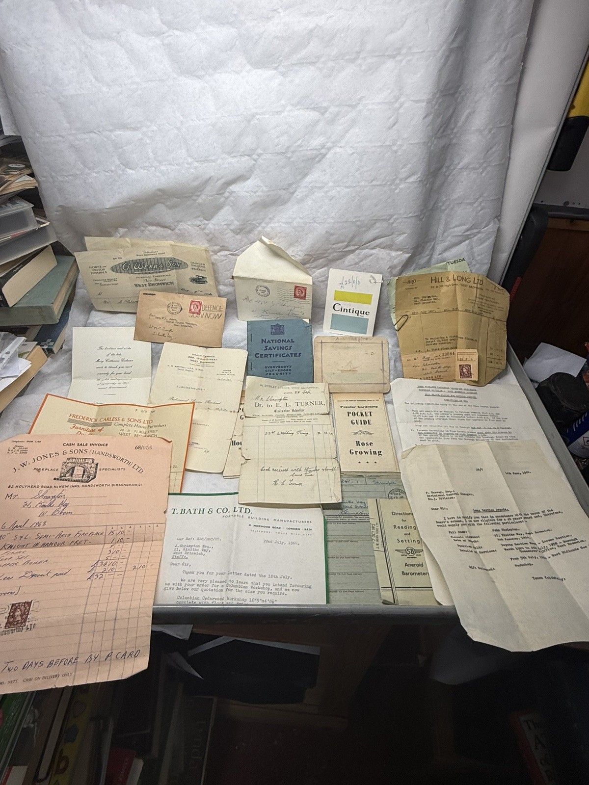 West Bromwich WWII & social history archive – Shrimpton family ID cards ephemera