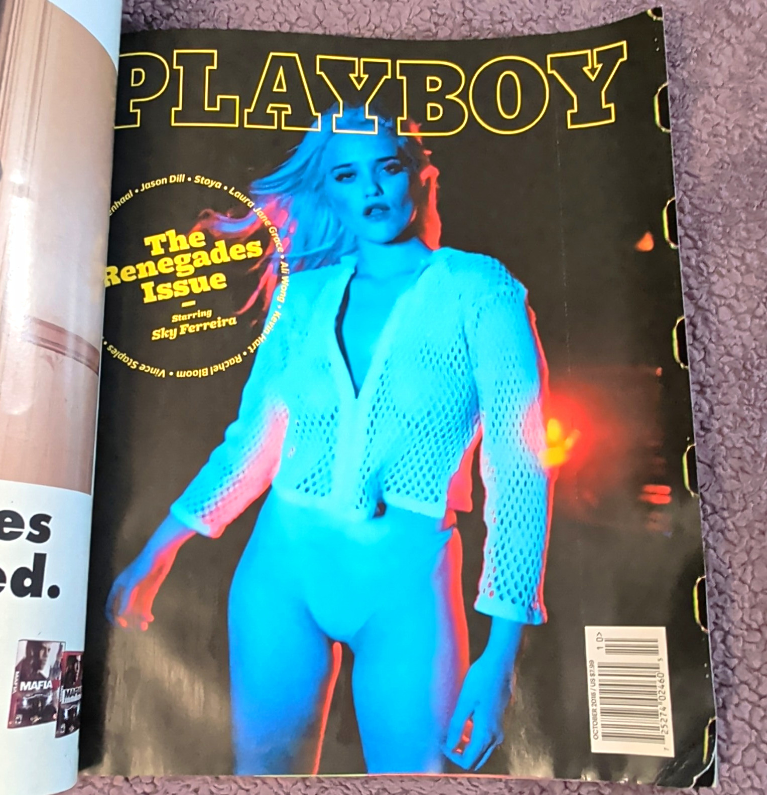 Playboy October 2016 Renegades Issue w/ advertisment Centerfold intact no nudity Playboy October 2016 Renegades Issue w/ advertisment Centerfold intact no nudity