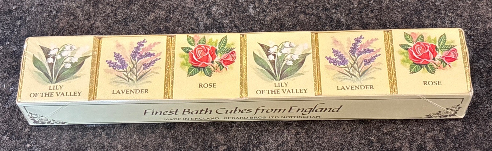 VTG Gerard Brothers Finest Bath Cubes From England 6 Double Cubes Lavender🔥