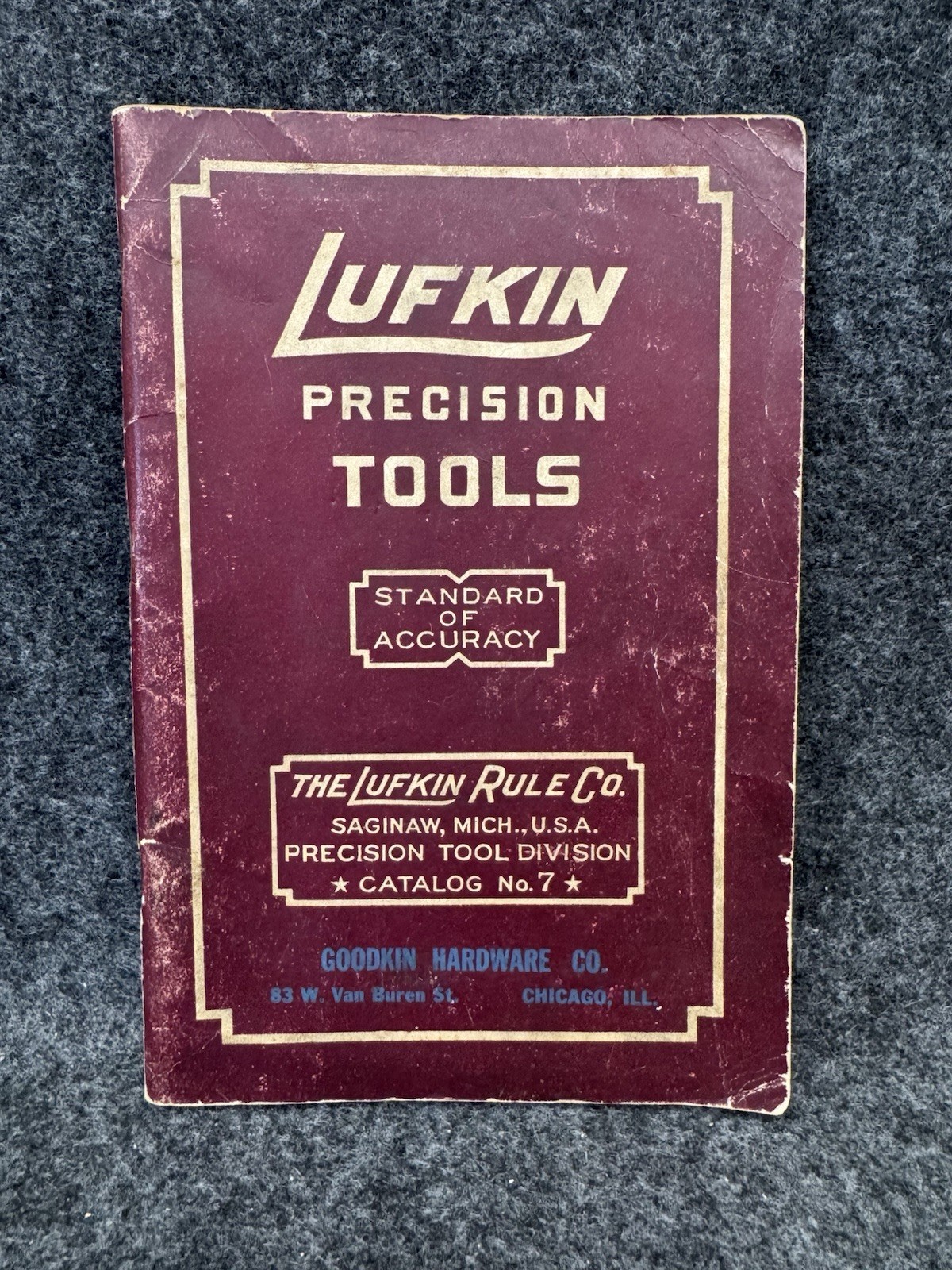 Original Vintage The LUFKIN Rule Co. Precision Tool Catalog No 7 Machinist 1940s