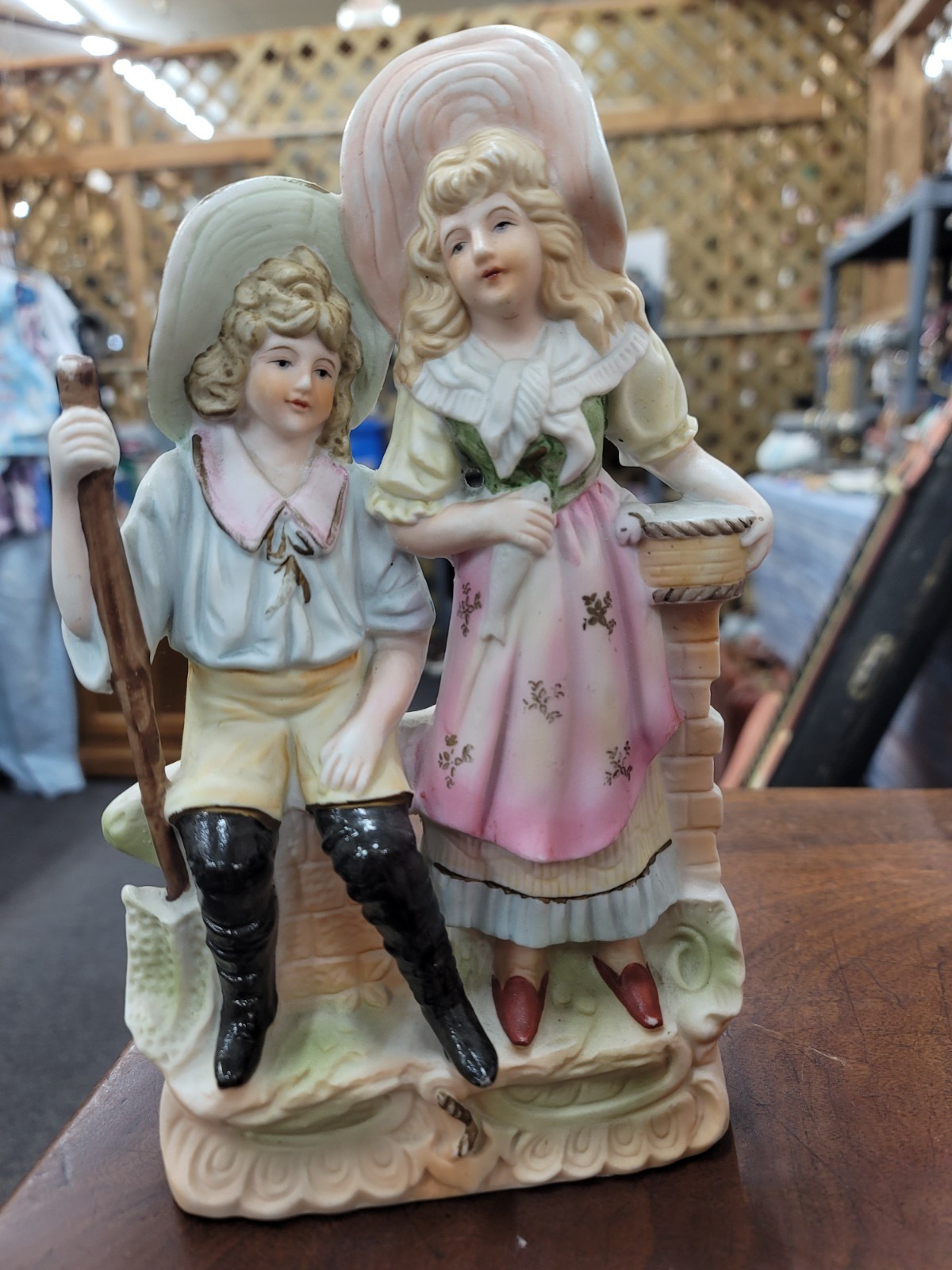 Vintage Bisque Boy & Girl Figurine 9\