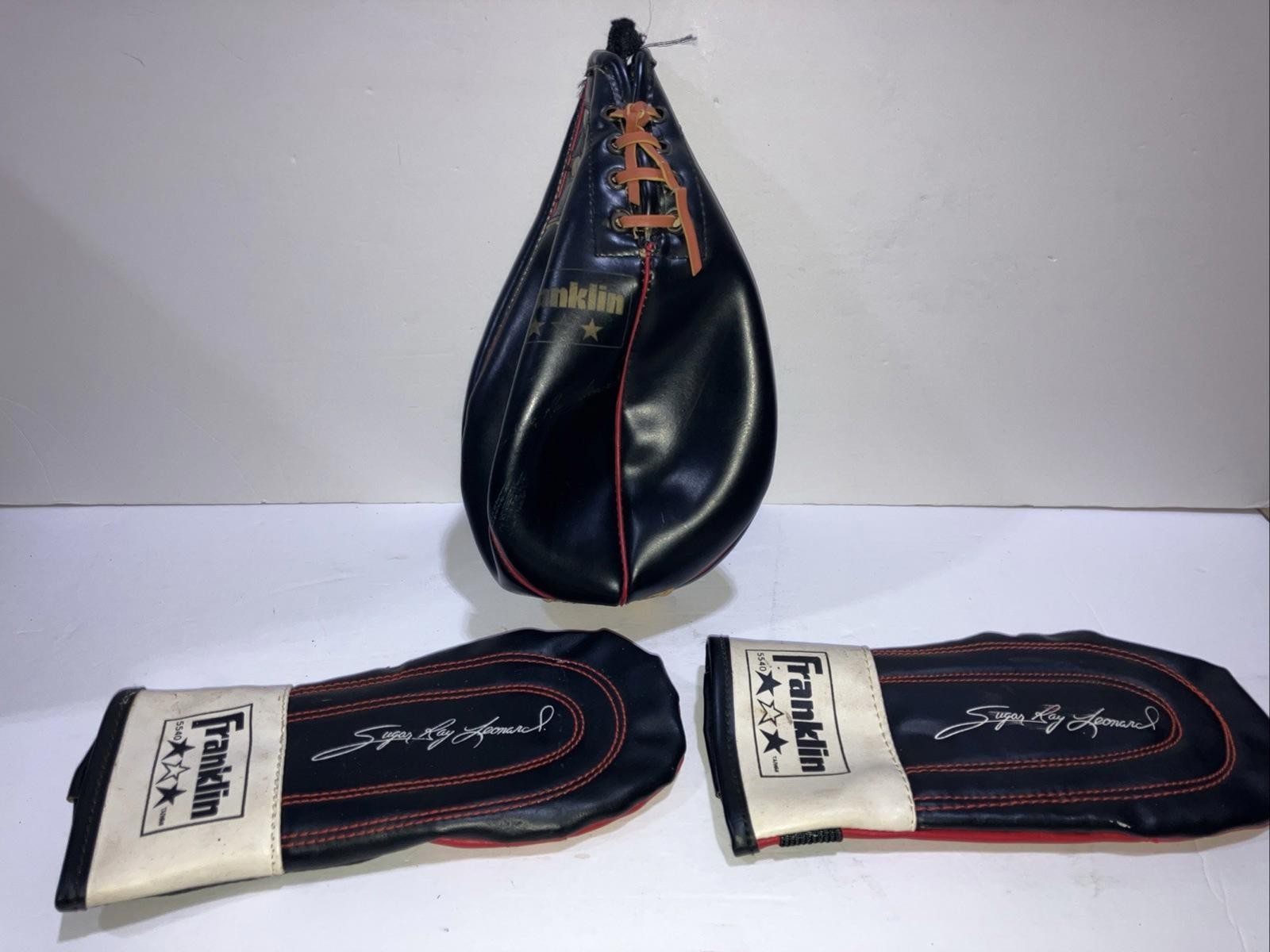 Sugar Ray Leonard Franklin boxing Set Gloves, Bag 5540 Vintage 1980’s Sugar Ray Leonard Franklin boxing Set Gloves, Bag 5540 Vintage 1980’s