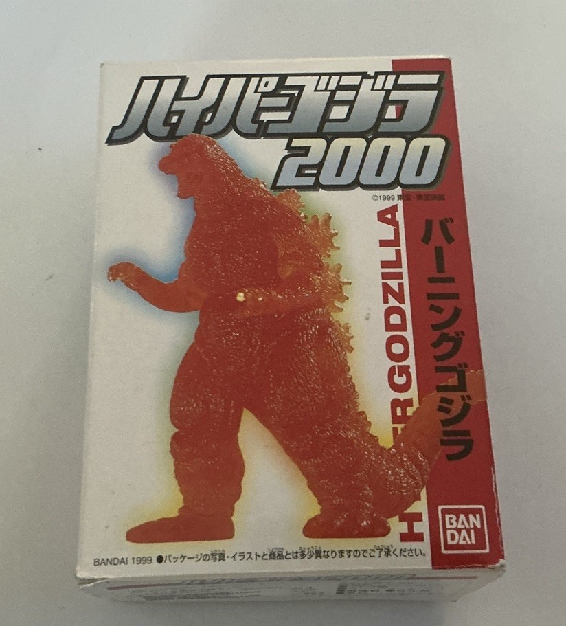 Vintage 1999 Bandai Hyper Godzilla 2000 Burning Godzilla 1995 Figure NIB Sealed