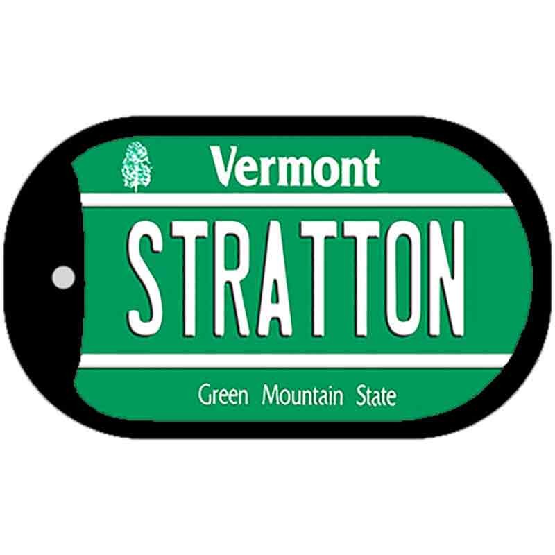 Stratton Vermont Novelty Metal Dog Tag Necklace 2\ Stratton Vermont Novelty Metal Dog Tag Necklace 2\
