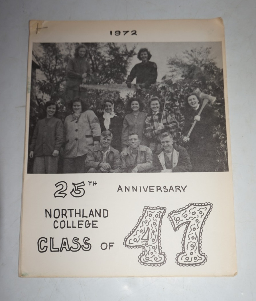 1947 - 1972 Northland College 25th Class Reunion Booklet Ashland WI Wisconsin 1947 - 1972 Northland College 25th Class Reunion Booklet Ashland WI Wisconsin