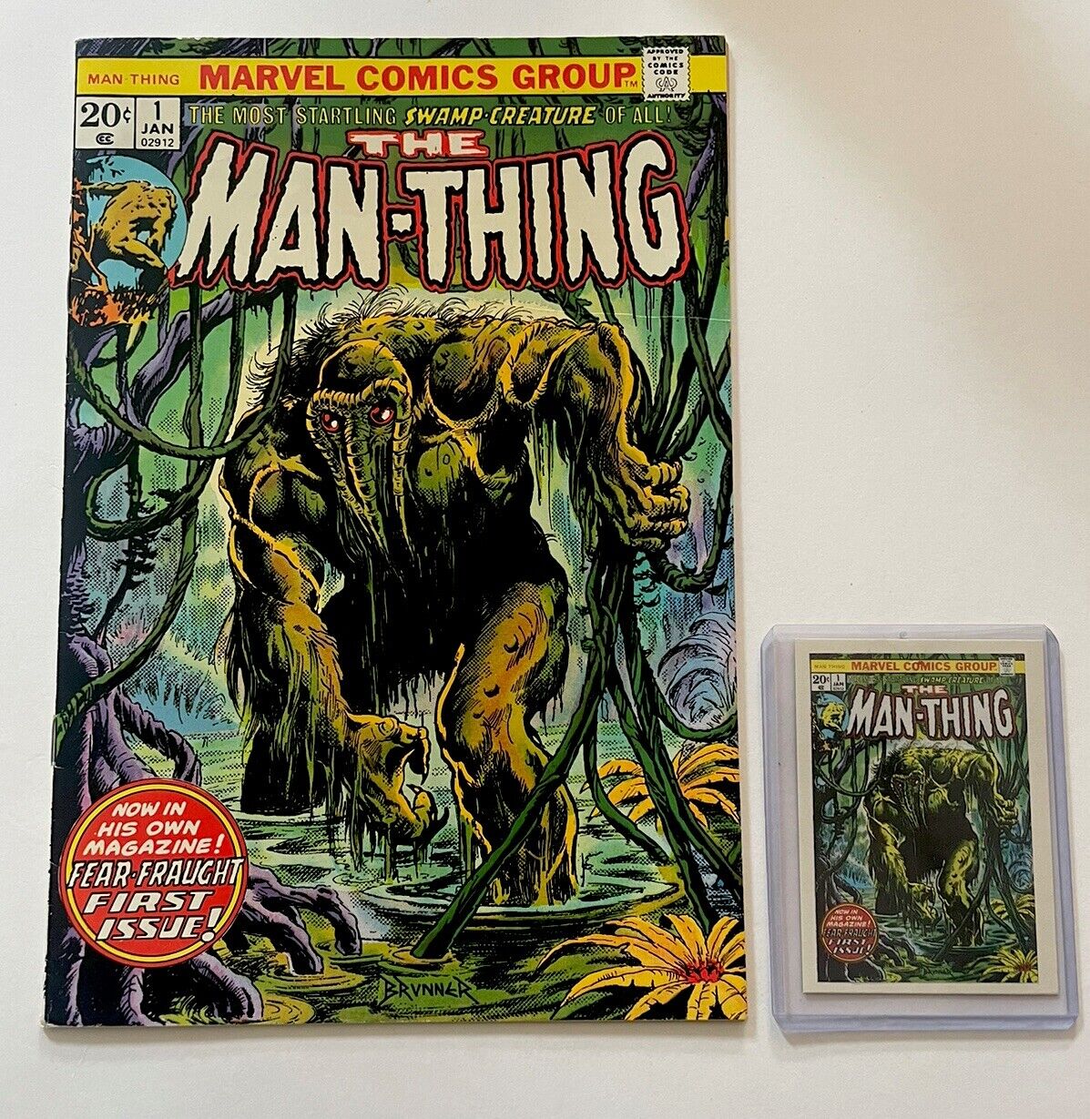 MAN-THING #1 | 2ND APP OF HOWARD THE DUCK | (1974 - FN+)