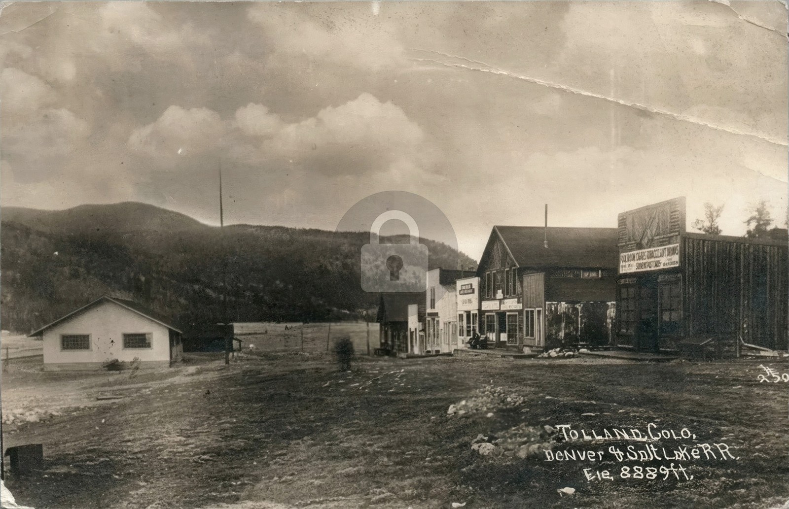Denver & Salt Lake Railroad TOLLAND CO Colorado RPPC Photo Postcard COPY