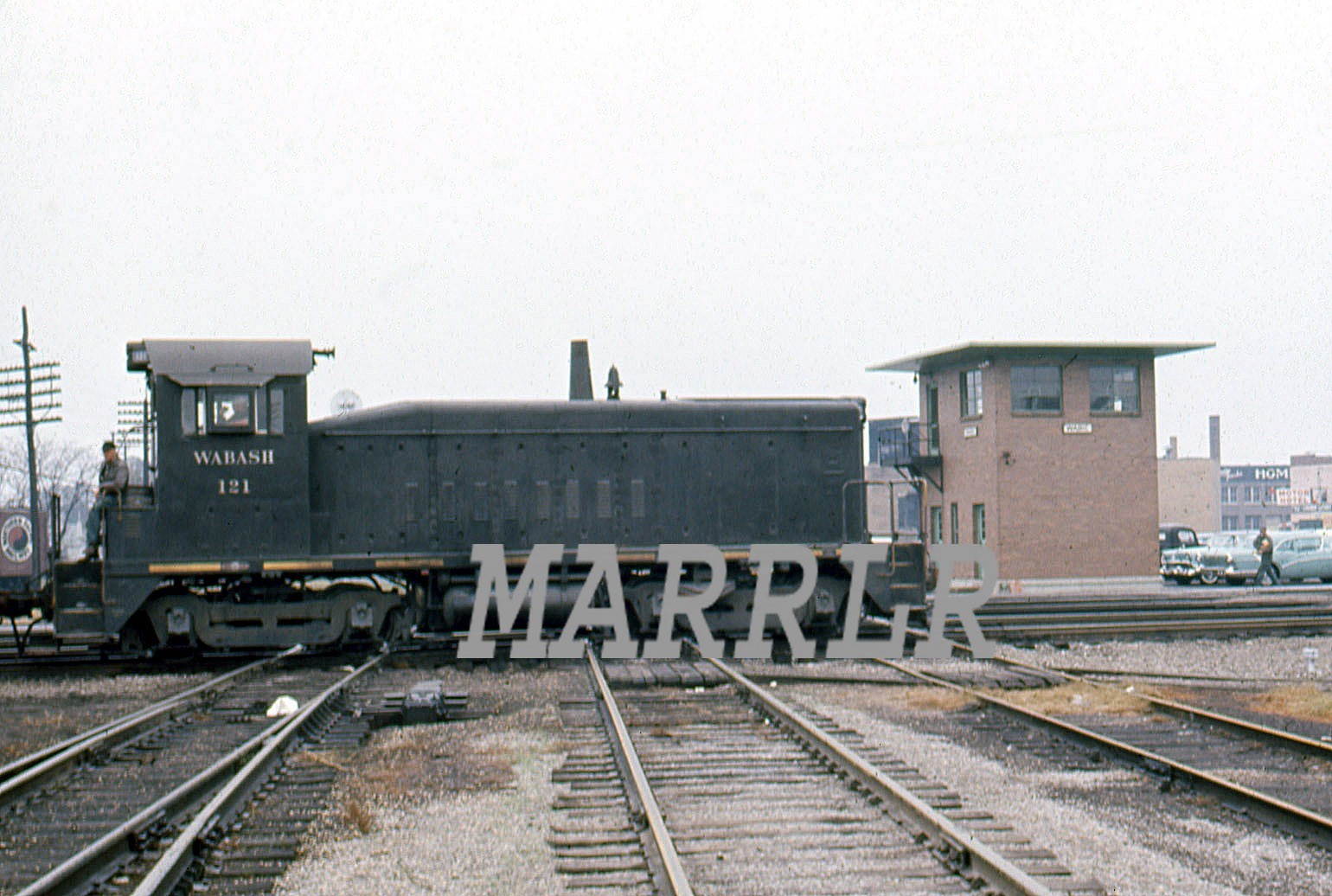 RR Photo-WABASH WAB 121 SW8 Action on 11/17/1962 RR Photo-WABASH WAB 121 SW8 Action on 11/17/1962