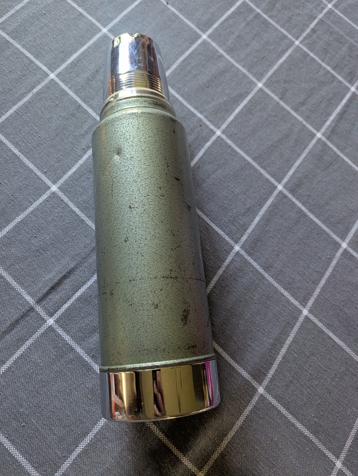 Vintage 1980 Alladin Stanley Vacuum Thermos Bottle Stainless Steel 1 Quart Vintage 1980 Alladin Stanley Vacuum Thermos Bottle Stainless Steel 1 Quart
