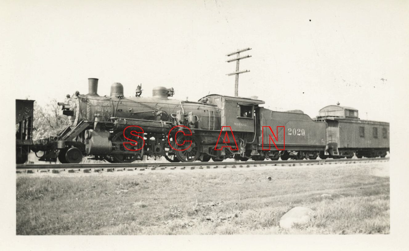 2G228 RP 1934 WABASH RAILROAD 262 LOCO #2029 DRIVE REMOVED WABASH IN