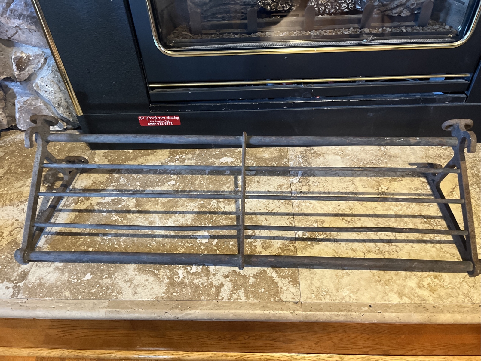 VTG BRASS WHITE PASS & YUKON ROUTE RAILROAD TRAIN LUGGAGE RACK RARE #2