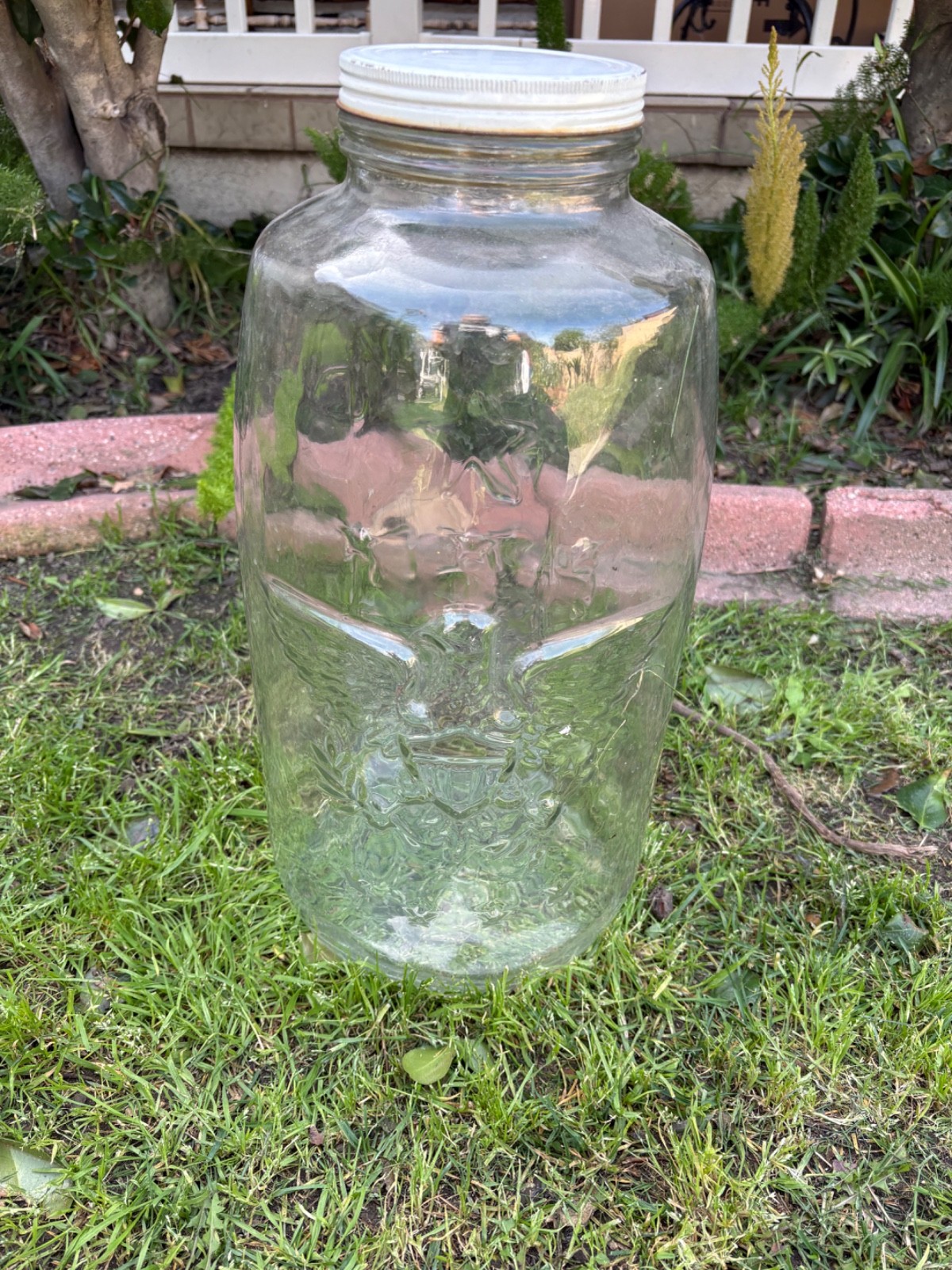 Vintage Large Mason's Patent Nov 30TH 1858 Star Eagle 5 Gallon Pickle Jar Rare