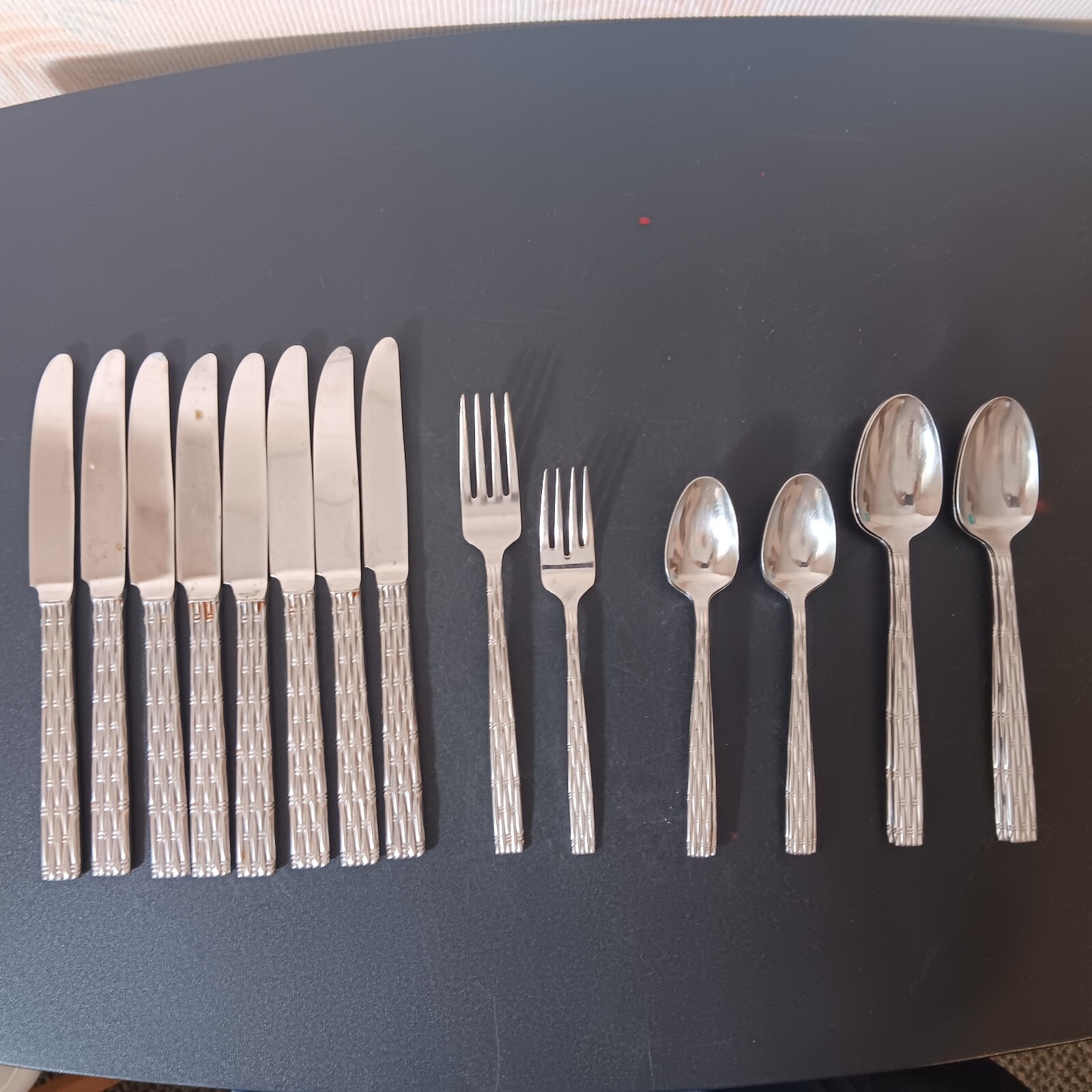 21 Piece Ekco Oleg Cassini Stainless Steel Flatwear Set