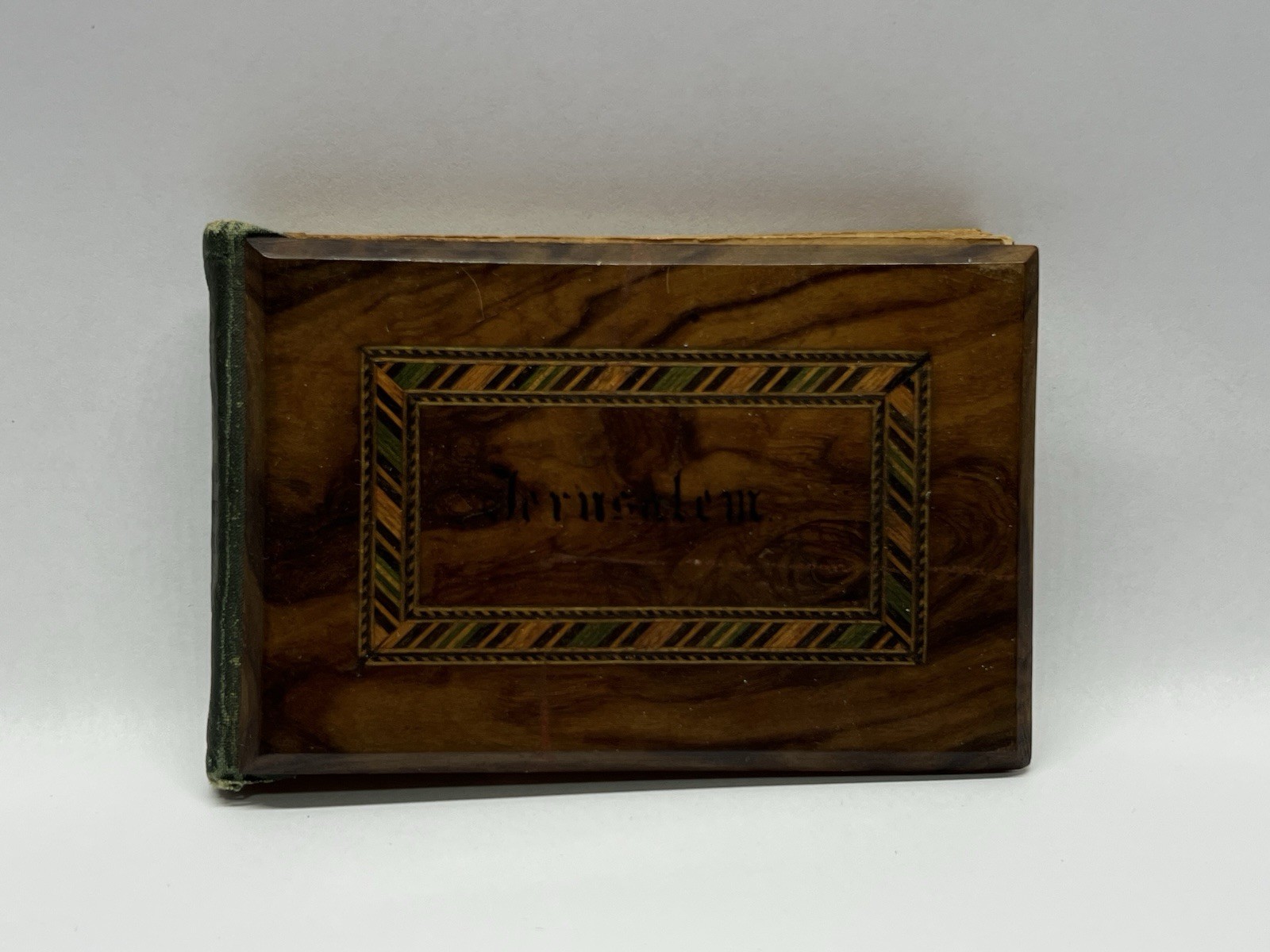 Antique 19C Bound Collection 12 Dried Flowers Jerusalem 16 x 10.5 cm Holly Land