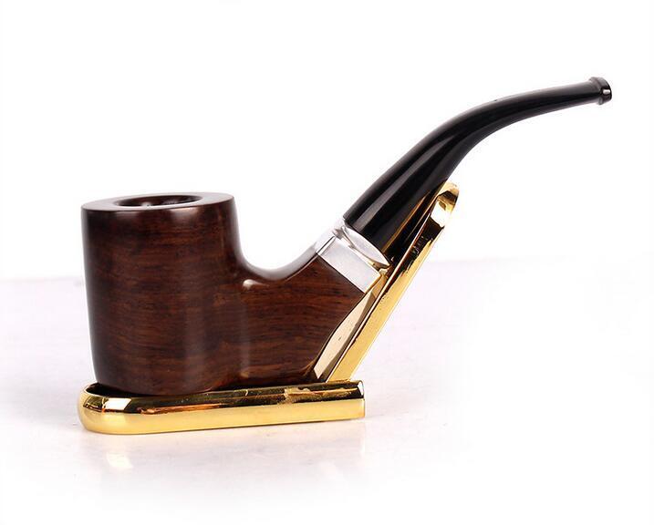 Collectible Durable Ebony Wood Smoking Tobacco pipe Cigarette Pipes Gift