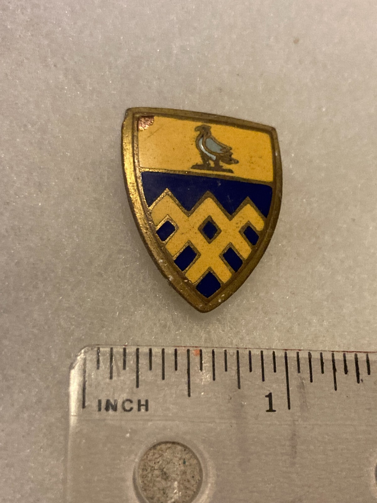 Authentic WWII US Army 101st Cavalry Regiment Unit DI DUI Insignia 4G