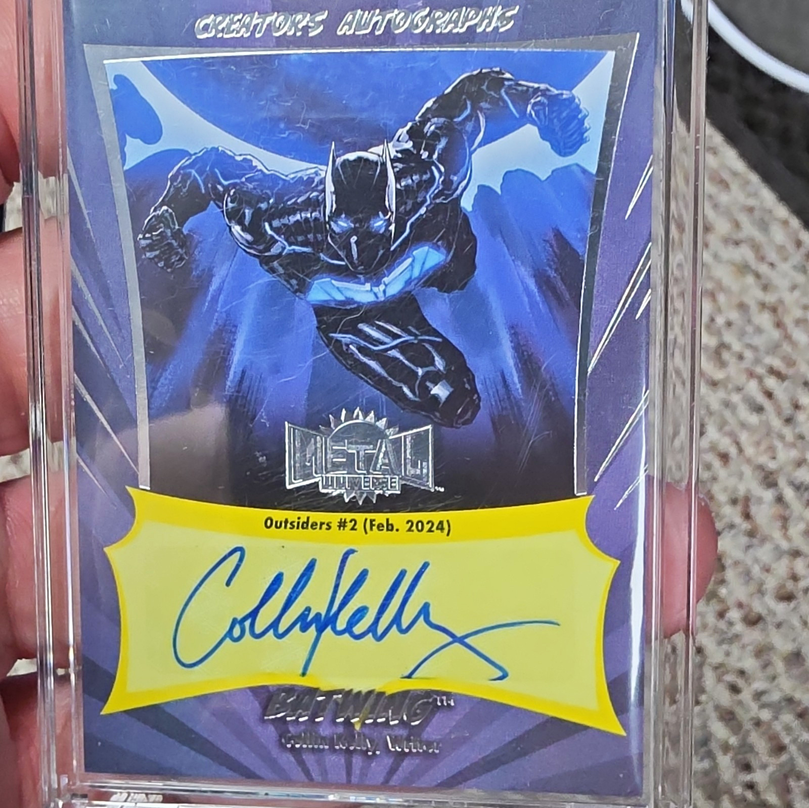 SkyBox 2025 Metal Universe Batman Batwing Creators Autographs CA-CK Collin Kelly