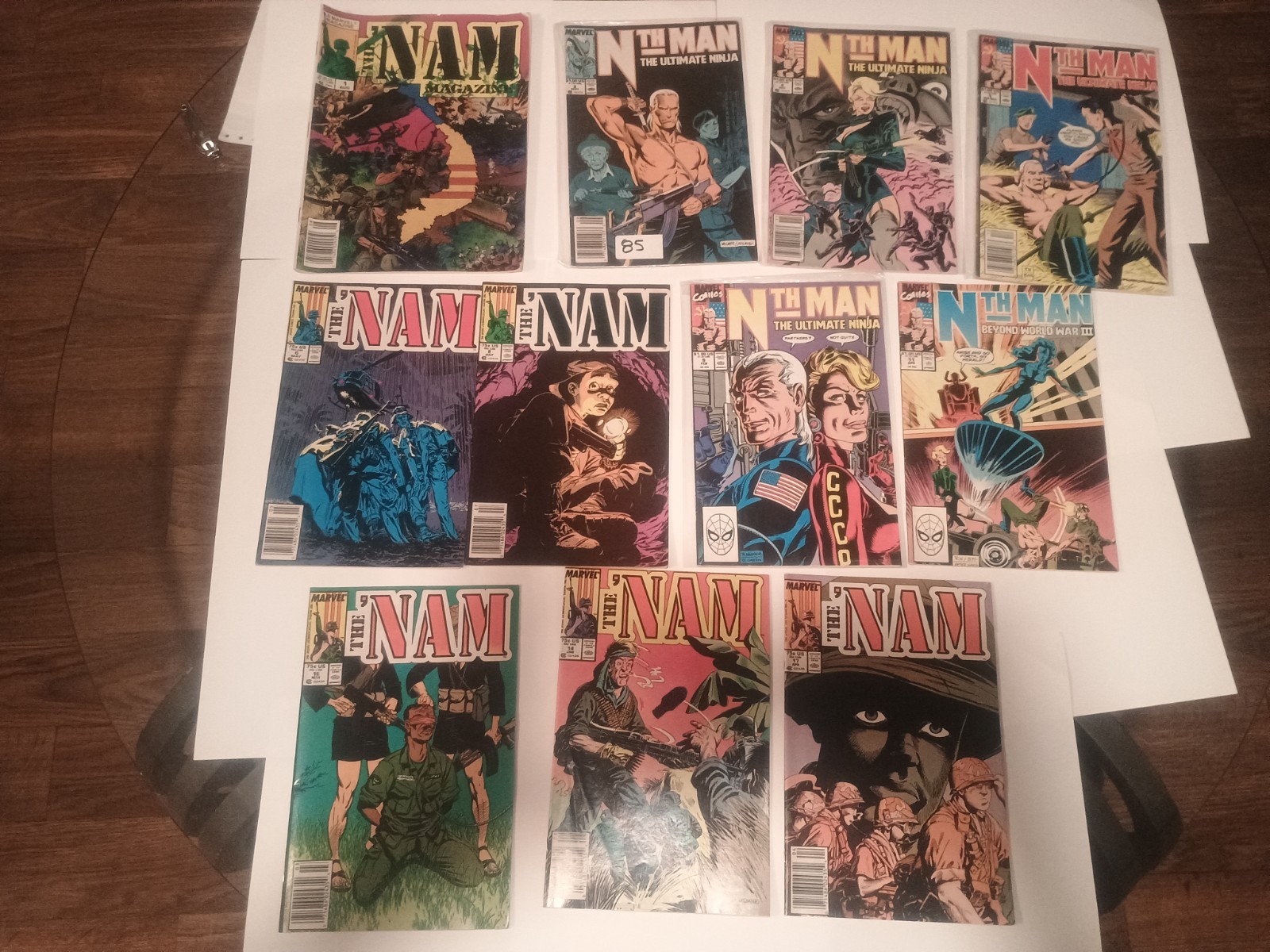 Marvel Comics The Nam Comic Book Lot of 11