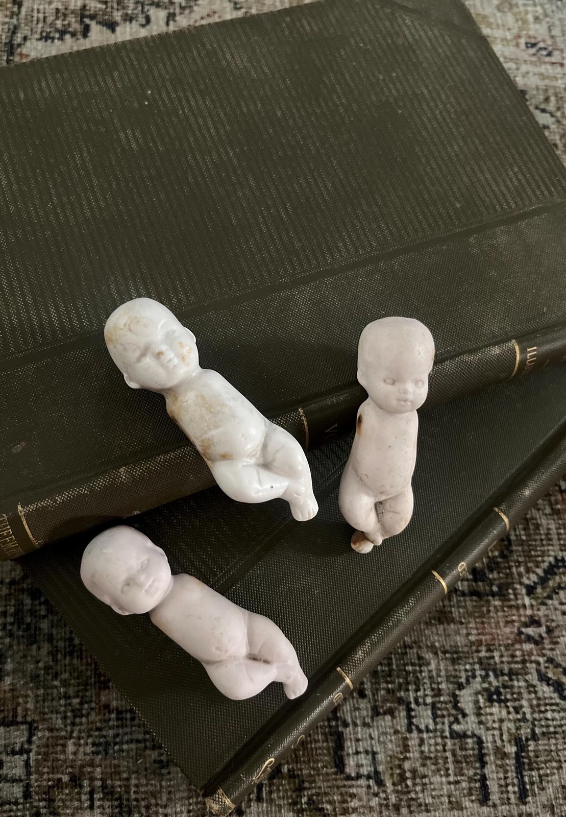 Antique german baby dolls | ceramic | bisque | doll parts | assemblage | mixed