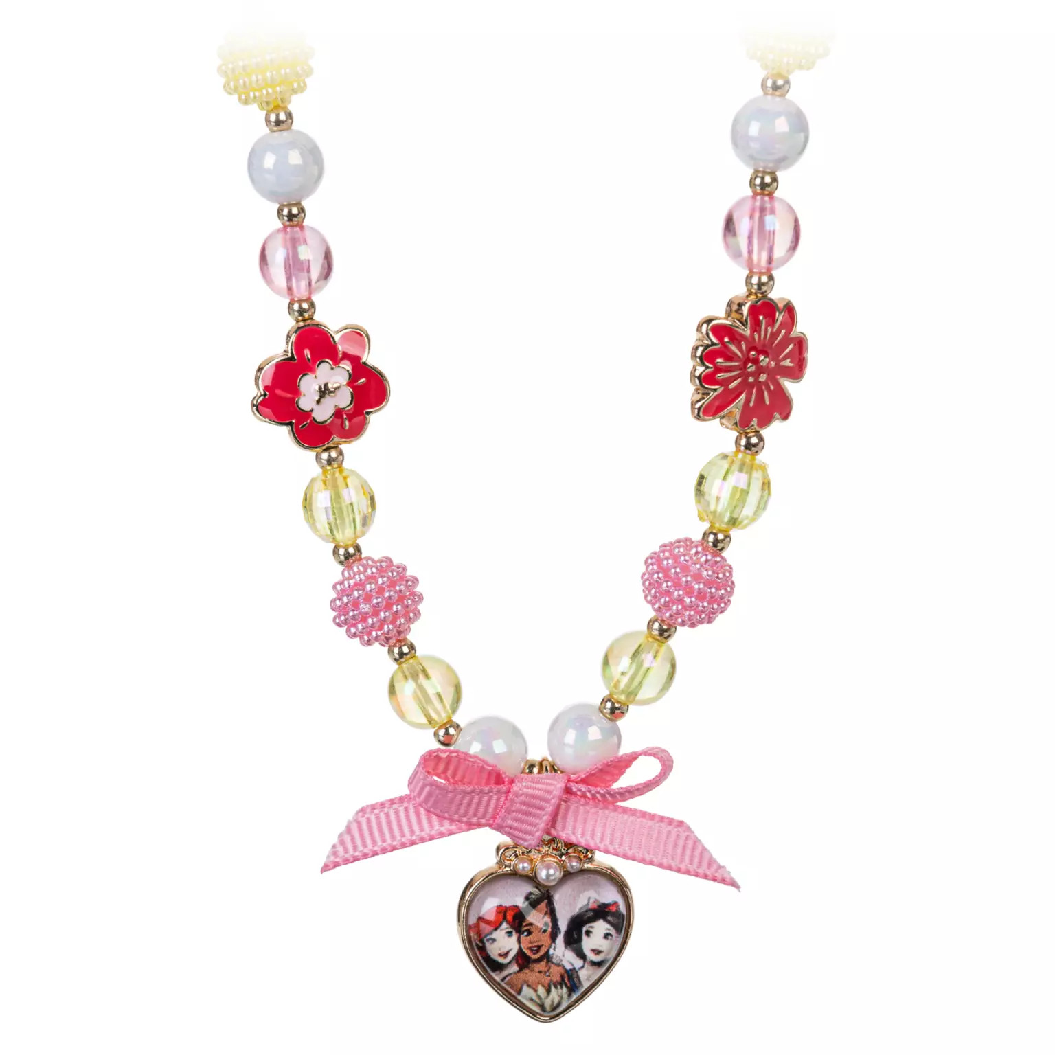 Disney Princess Necklace for Kids - Snow White, Ariel and Tiana - New