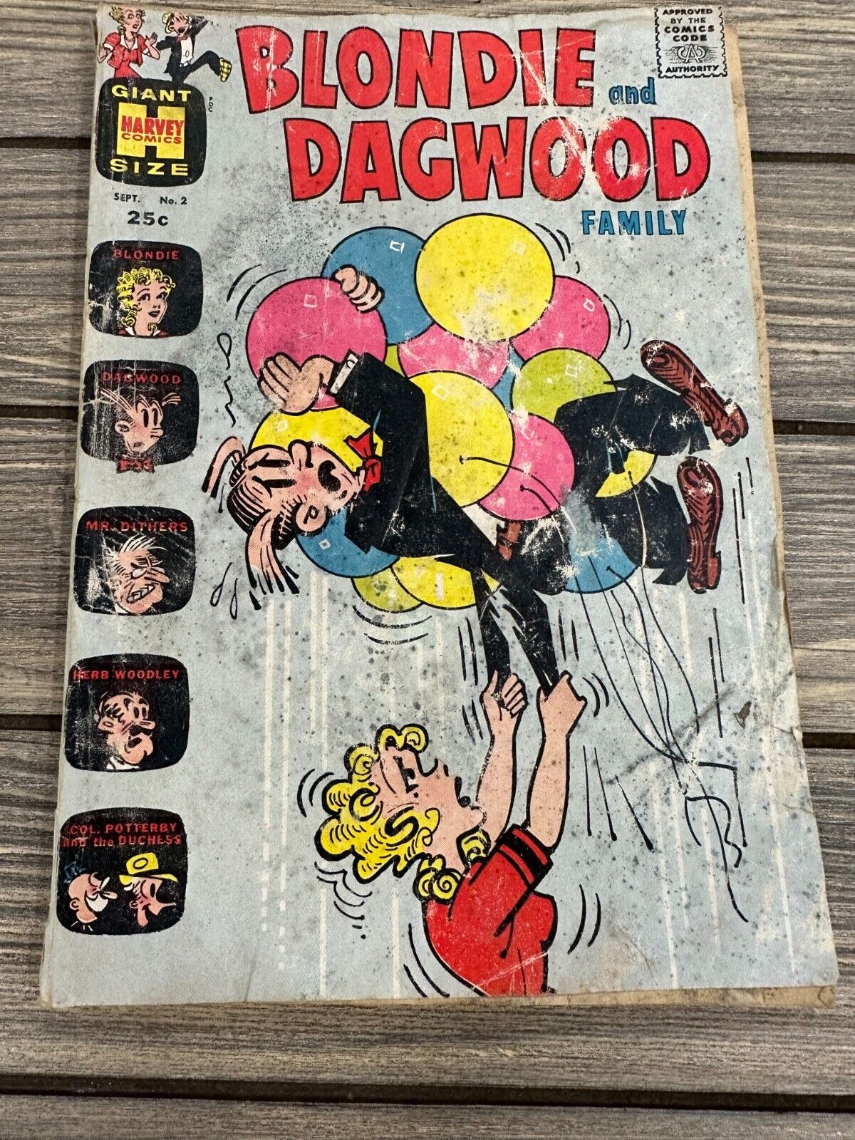 BLONDIE AND DAGWOOD FAMILY GIANT SIZE HARVEY COMICS SEPT VOL 1 NO 2 1964