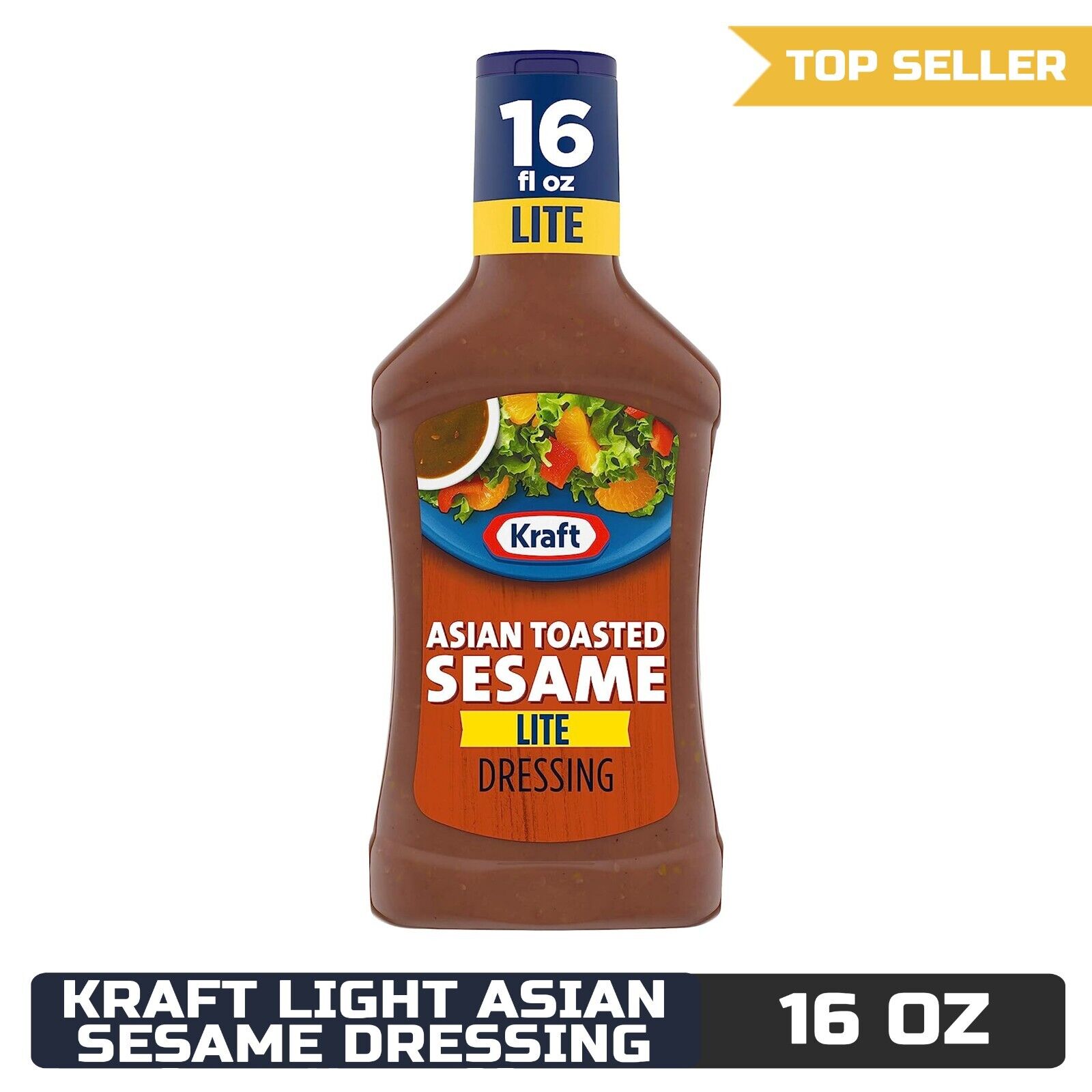 Kraft Light Asian Sesame Dressing, 16 oz Bottle