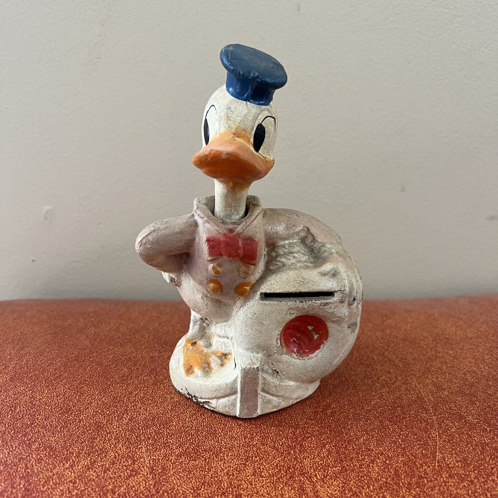 Antique 1938 Walt Disney Enterprise￼ Donald Duck Composition Nodder Bank