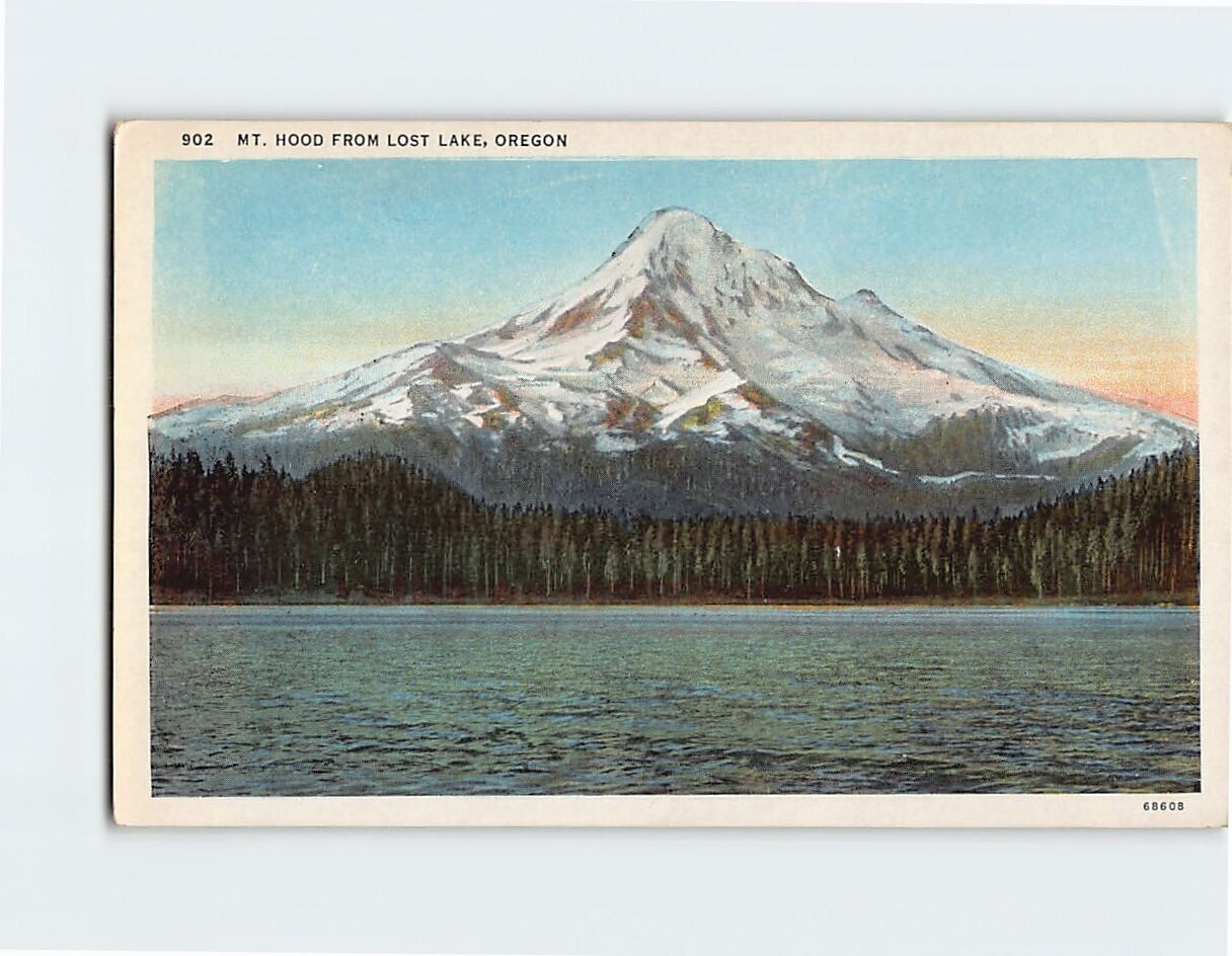 Postcard Mt. Hood From Lost Lake, Oregon