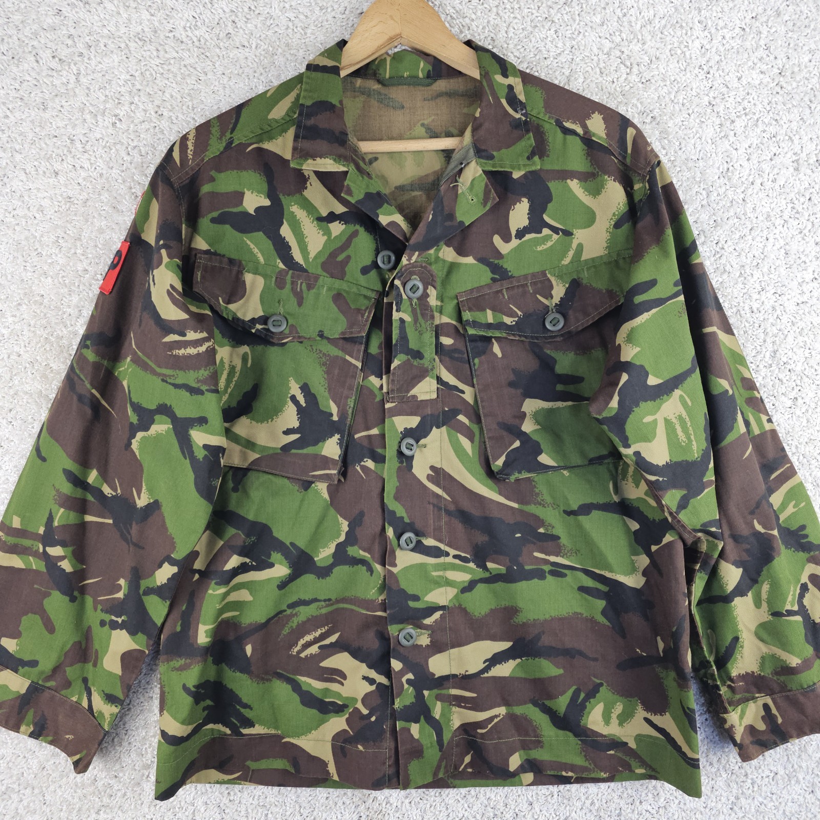 British Army DPM Military Police Camo Combat Zip Button Jacket  Sz Medium