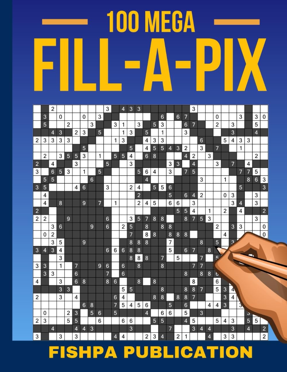 Fill-a-Pix Logic Puzzle Book, 100 Mosaic Grid Challenges for Brain Training: Jap