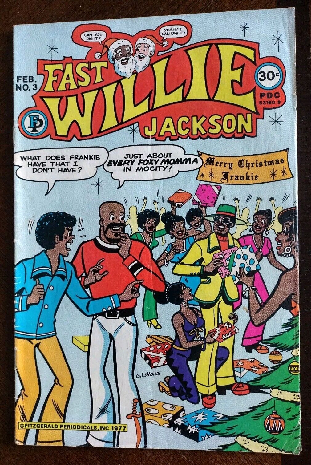 Fast Willie Jackson #3 Christmas Cover Fitzgerald Comics Black Archie Xmas